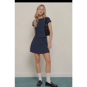 Active USA Sweater Knit Stripe Navy Nautical 2 pc set nwt